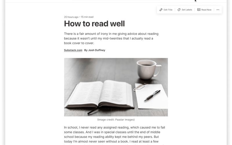 Omnivore screenshot 2