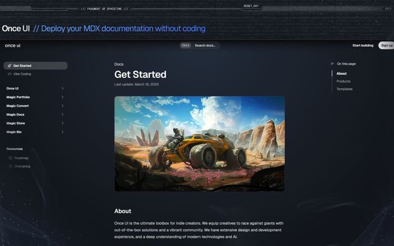 Once UI screenshot 3