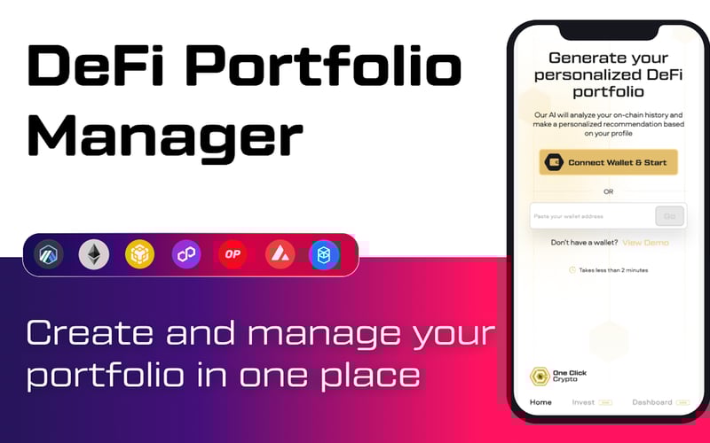 One Click Crypto: AI + DeFi screenshot 1