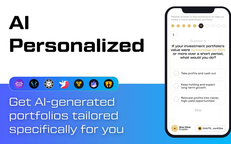 One Click Crypto: AI + DeFi screenshot 2