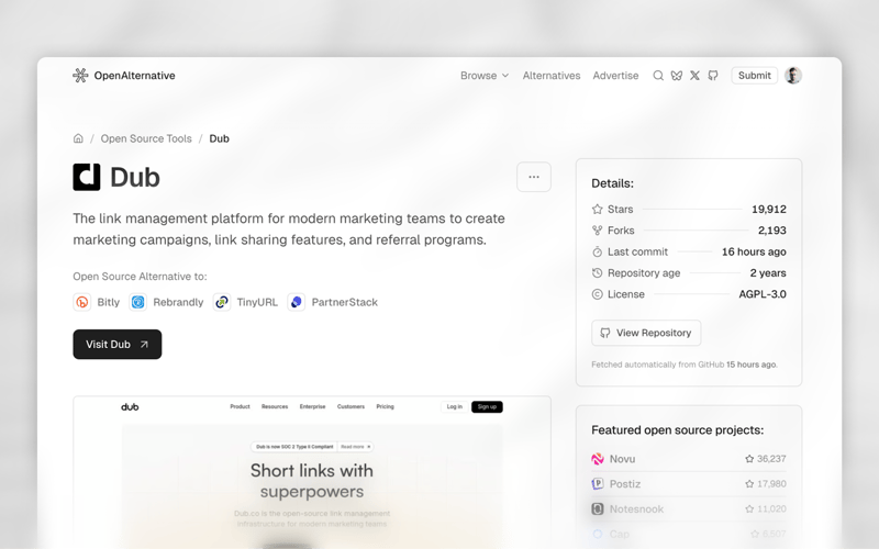 OpenAlternative screenshot 2