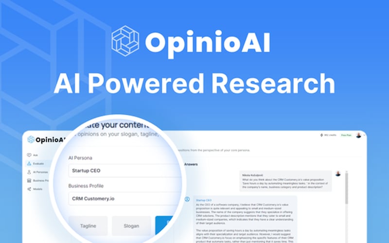 OpinioAI screenshot 1