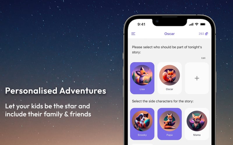 Oscar personal bedtime stories for kids screenshot 2