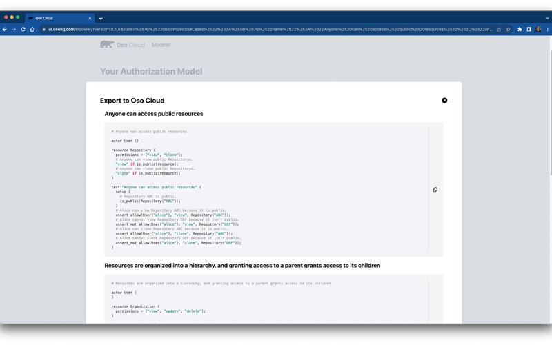 Oso Modeler screenshot 2