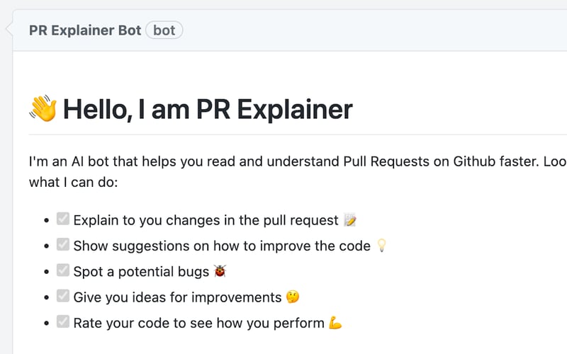 PR Explainer Bot screenshot 1