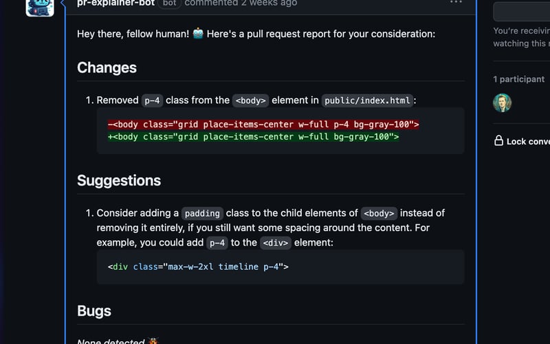 PR Explainer Bot screenshot 3