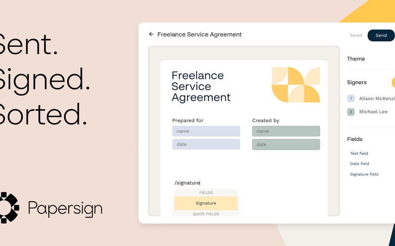 Papersign screenshot 1