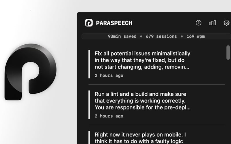 Paraspeech screenshot 1