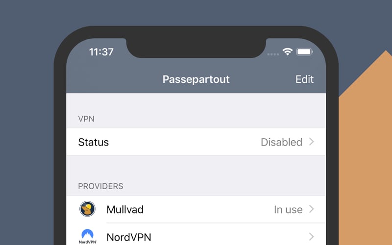 Passepartout VPN screenshot 1