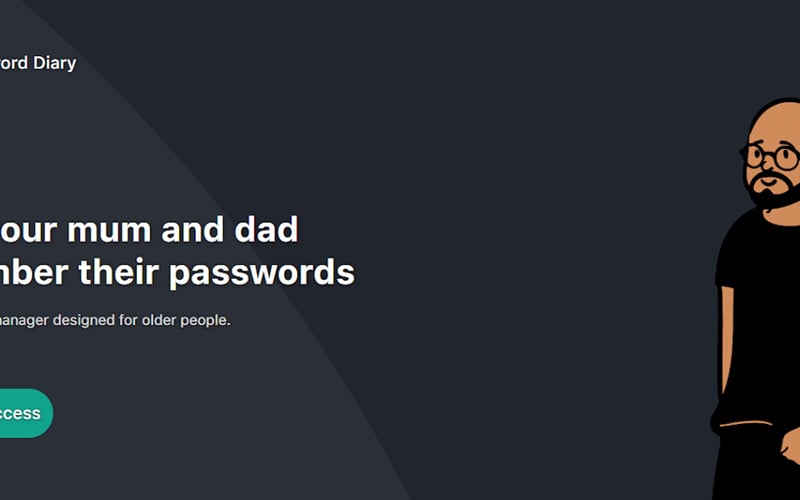 Password Diary screenshot 1