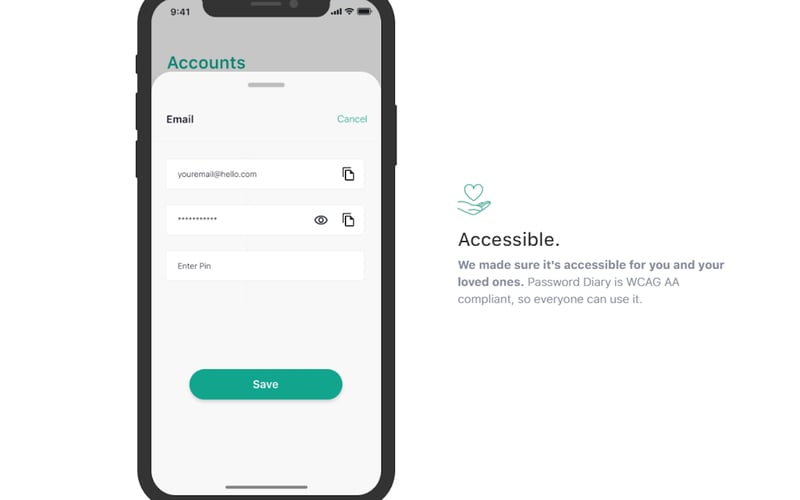 Password Diary screenshot 3