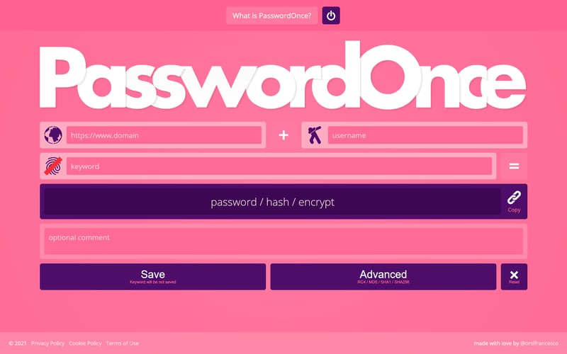 Password Once screenshot 2
