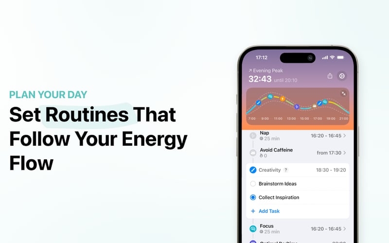Peaks: Energy Tracker, Routine screenshot 2