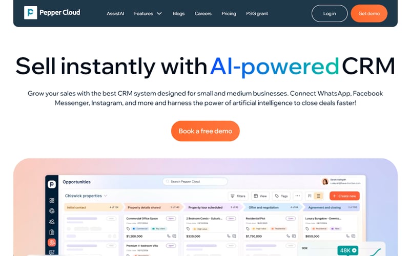 Pepper Cloud CRM screenshot 1