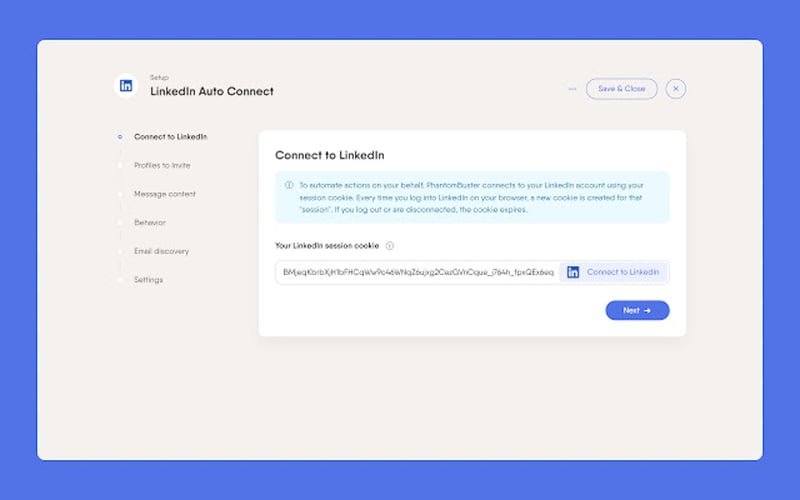 PhantomBuster screenshot 2