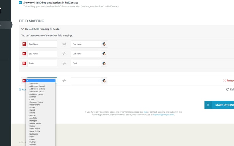 PieSync screenshot 1