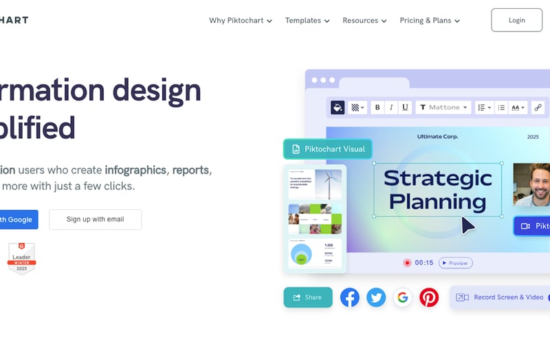 Piktochart screenshot 1