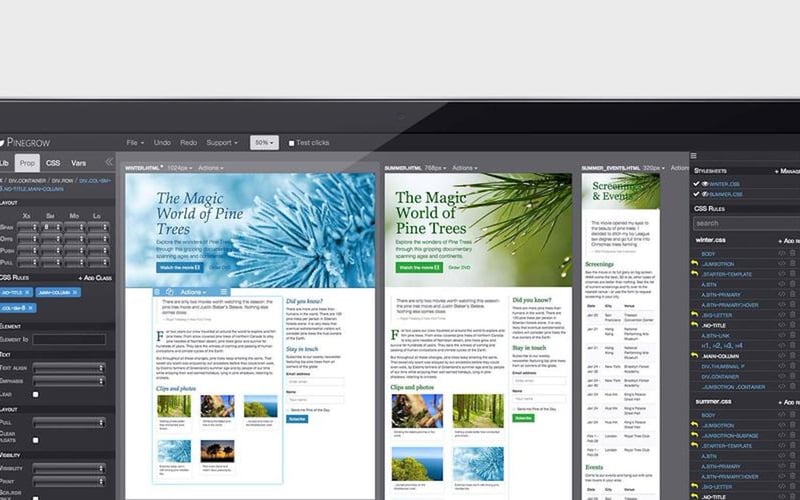 Pinegrow WP screenshot 2