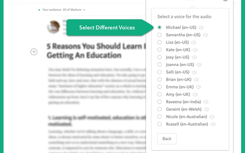 Play for Medium writers screenshot 2