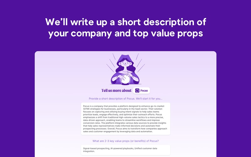 Pocus AI Account Plan Generator screenshot 2