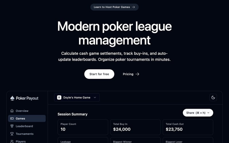 Poker Payout screenshot 1