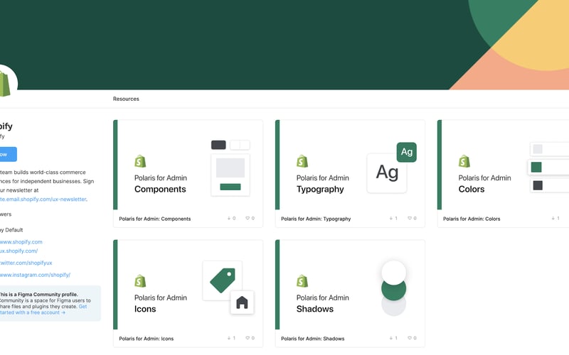 Polaris for Admin Figma UI kit screenshot 1