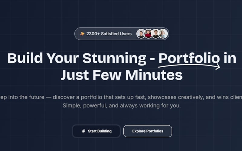 Portfolyio screenshot 1