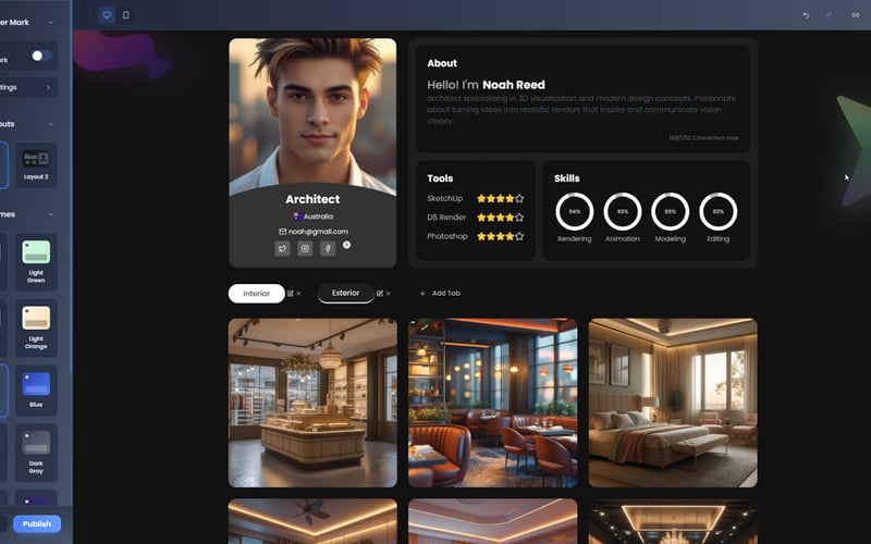 Portfolyio screenshot 2