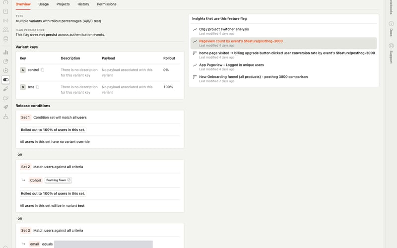 PostHog screenshot 1