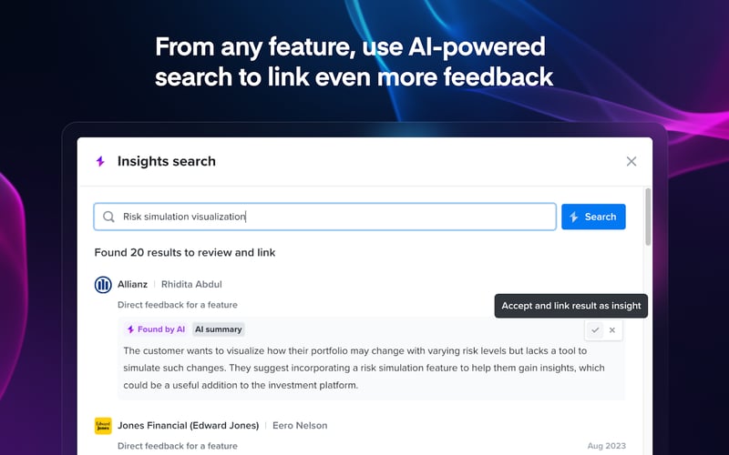 Productboard screenshot 2