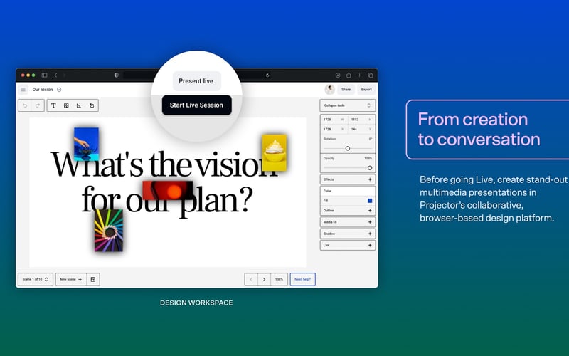 Projector screenshot 1