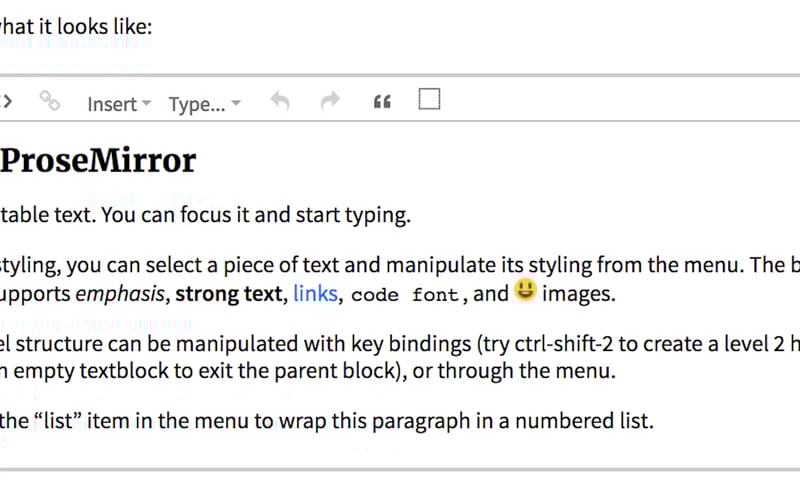 ProseMirror screenshot 1