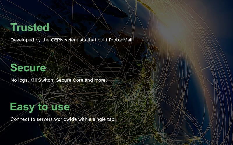 ProtonVPN screenshot 1