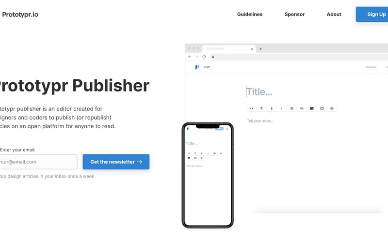 Prototypr screenshot 1