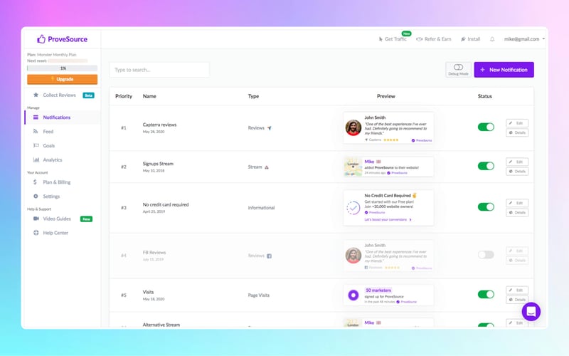 ProveSource screenshot 1