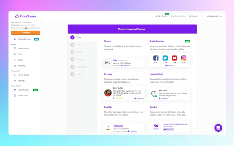 ProveSource screenshot 2