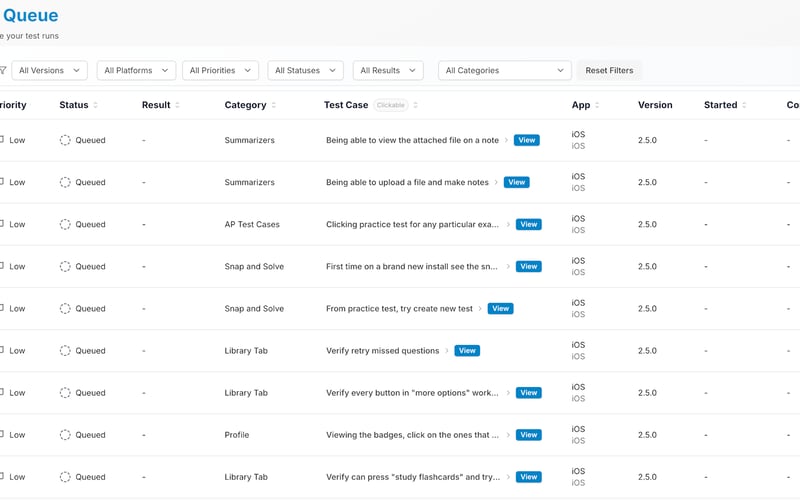 QualGent screenshot 3