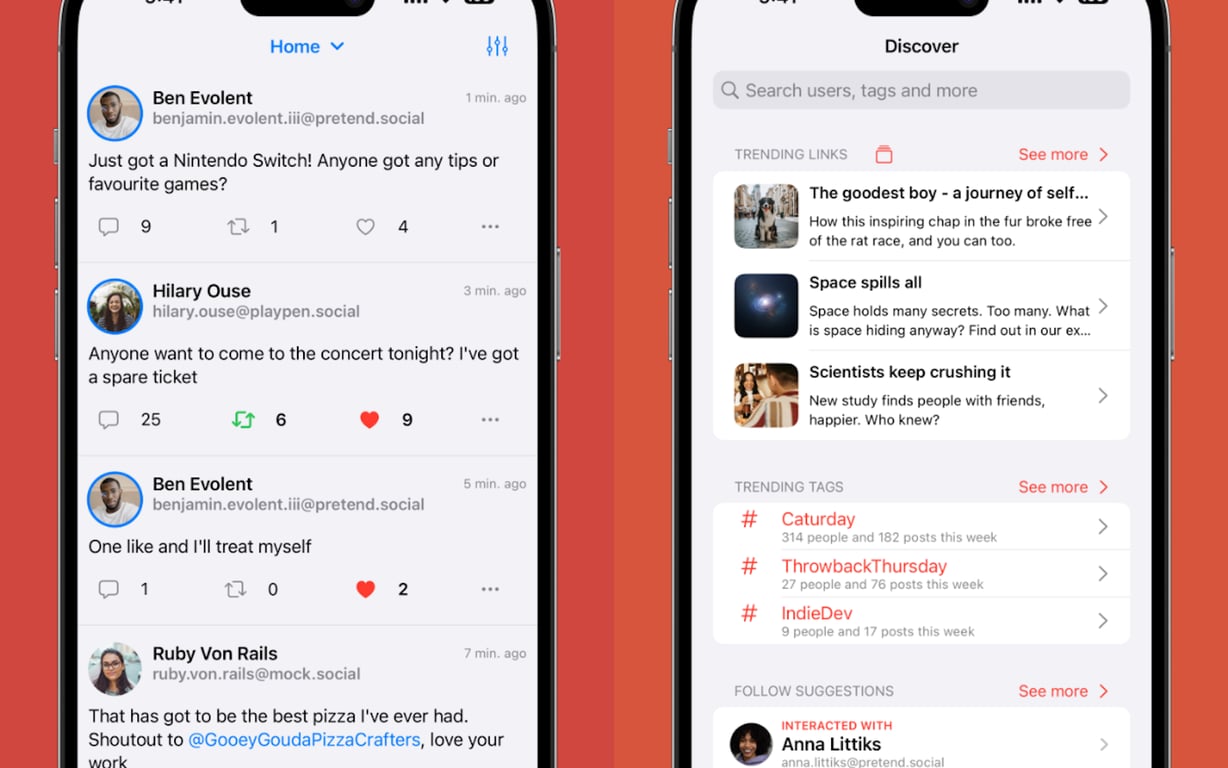 Radiant for Mastodon preview