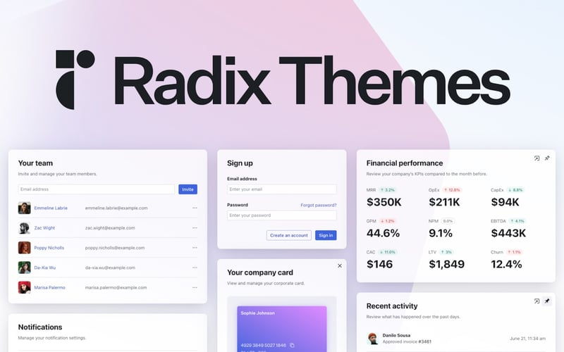 Radix UI screenshot 1