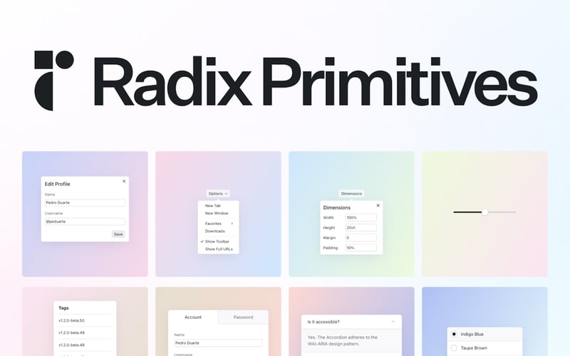 Radix UI screenshot 2