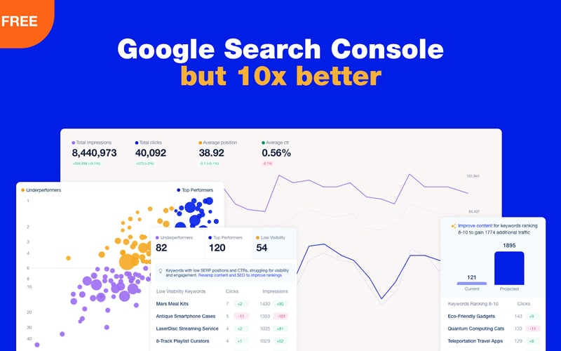 Rank Tracker for Google Search Console screenshot 1