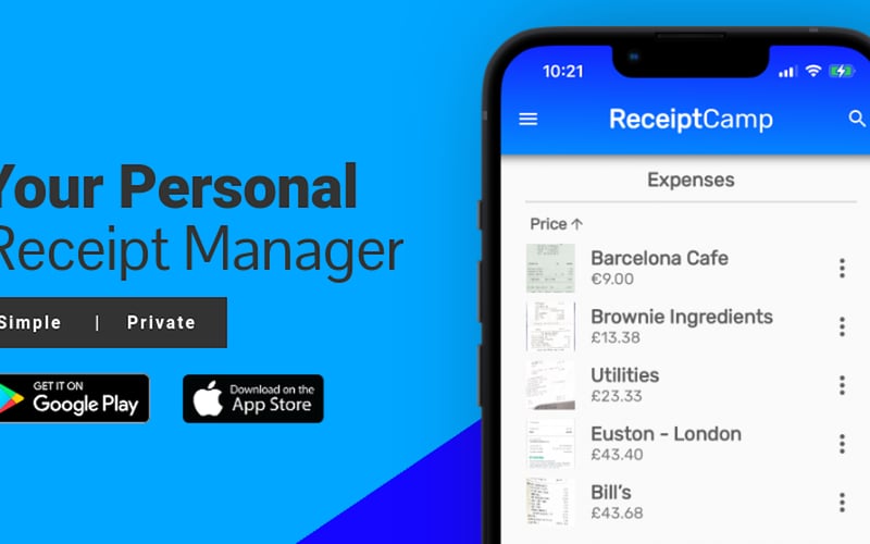 ReceiptCamp screenshot 1