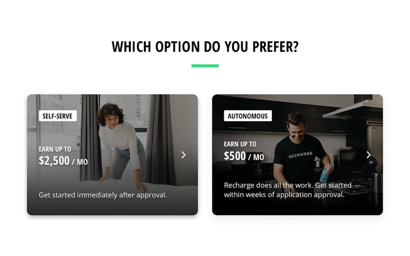 Recharge screenshot 1