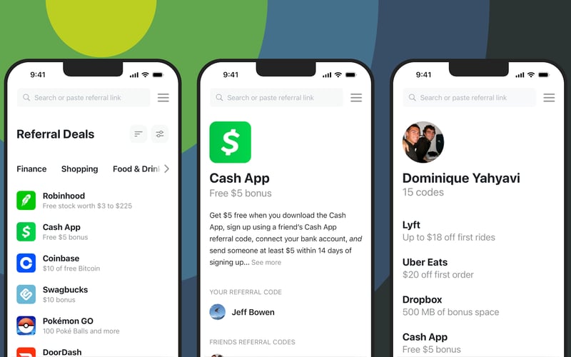 ReferCodes screenshot 1