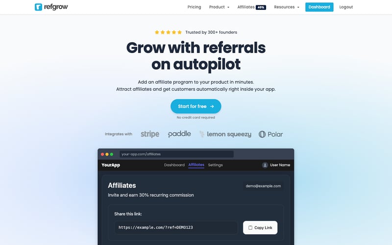 Refgrow screenshot 1