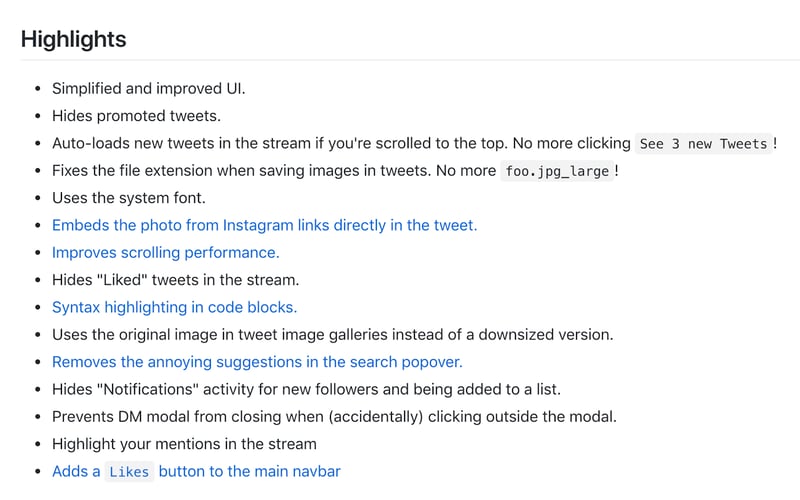 Refined Twitter screenshot 1