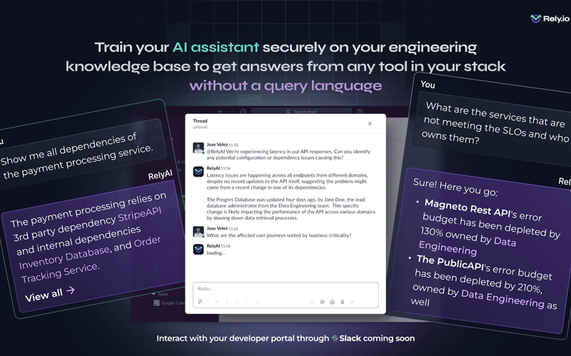 Rely.io screenshot 3