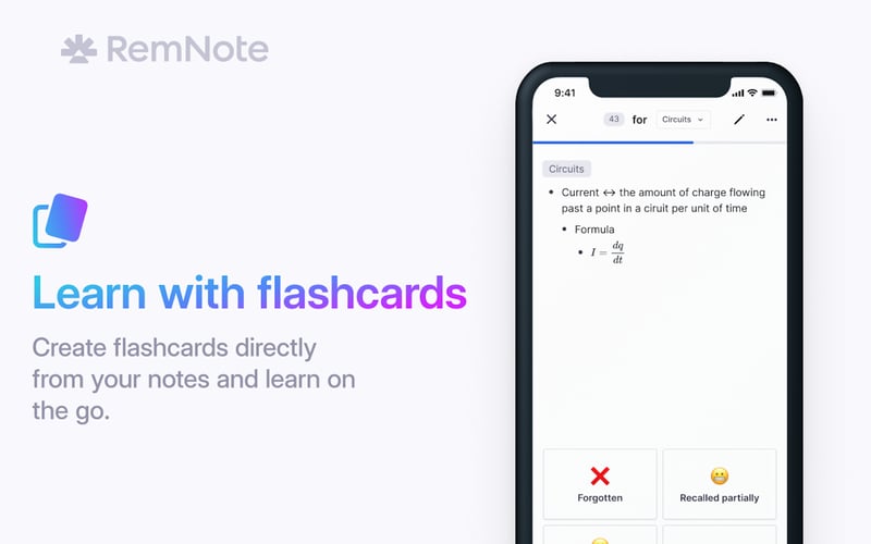 RemNote screenshot 1