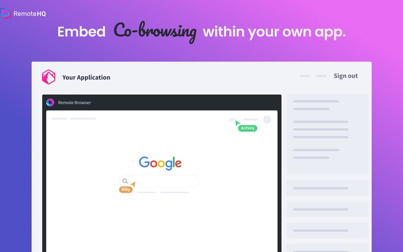 Remote Browser Embed screenshot 1