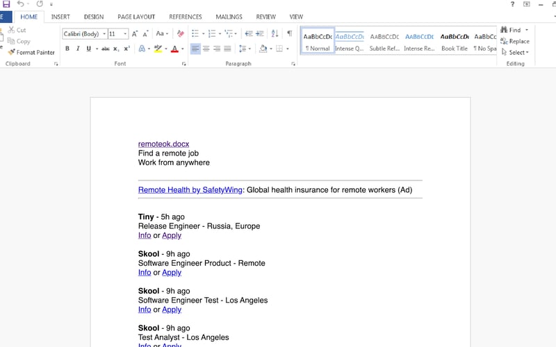 Remote OK screenshot 1